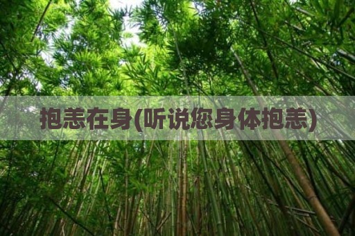 抱恙在身(听说您身体抱恙)