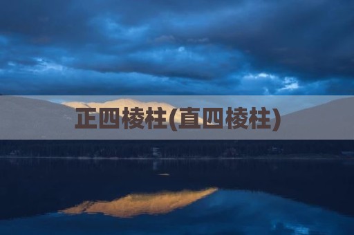 正四棱柱(直四棱柱)