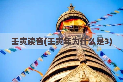 壬寅读音(壬寅年为什么是3)