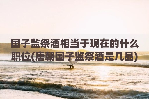 国子监祭酒相当于现在的什么职位(唐朝国子监祭酒是几品)