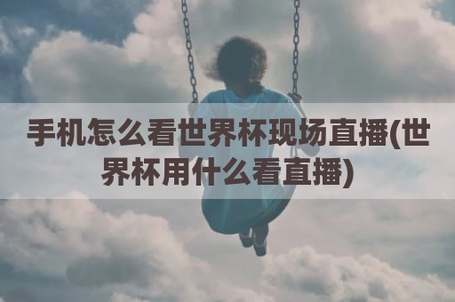 手机怎么看世界杯现场直播(世界杯用什么看直播)