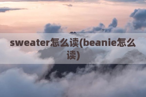 sweater怎么读(beanie怎么读)
