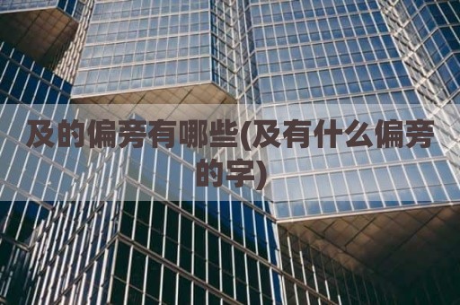 及的偏旁有哪些(及有什么偏旁的字)