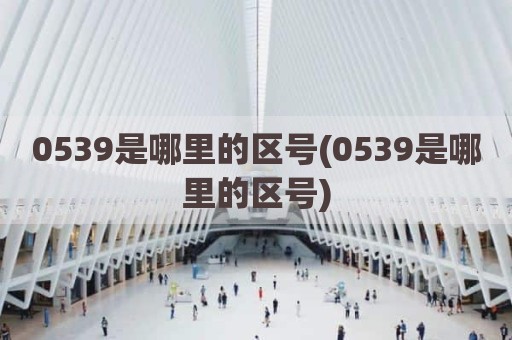 0539是哪里的区号(0539是哪里的区号)
