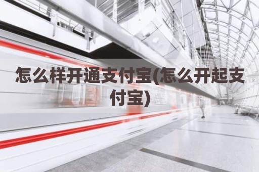 怎么样开通支付宝(怎么开起支付宝)