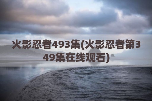 火影忍者493集(火影忍者第349集在线观看)