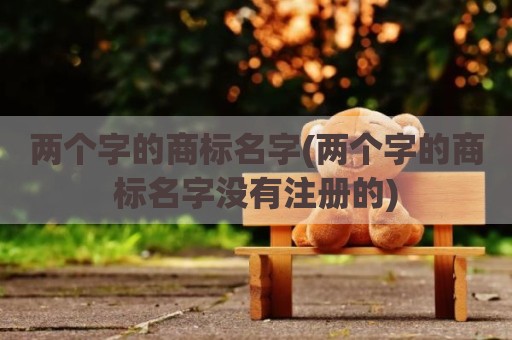 两个字的商标名字(两个字的商标名字没有注册的)