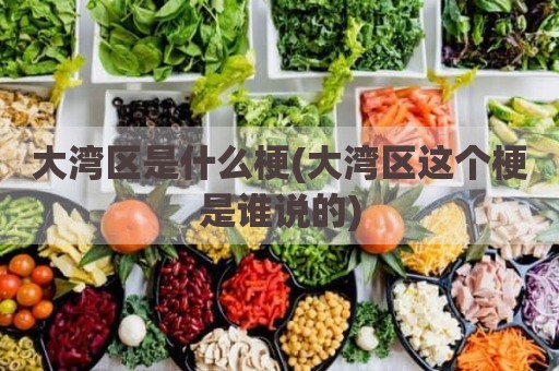 大湾区是什么梗(大湾区这个梗是谁说的)