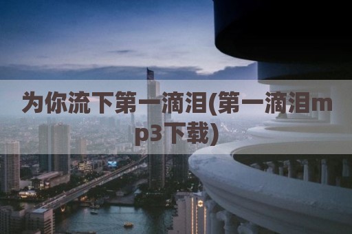 为你流下第一滴泪(第一滴泪mp3下载)