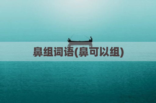 鼻组词语(鼻可以组)