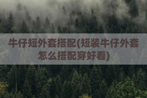牛仔短外套搭配(短装牛仔外套怎么搭配穿好看)