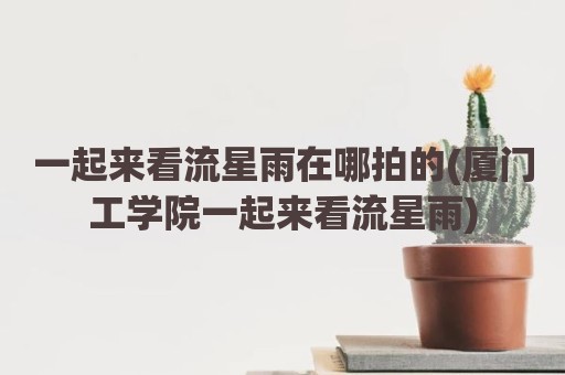 一起来看流星雨在哪拍的(厦门工学院一起来看流星雨)