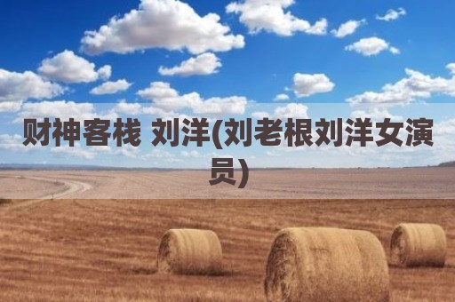 财神客栈 刘洋(刘老根刘洋女演员)