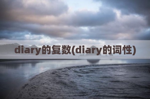 diary的复数(diary的词性)