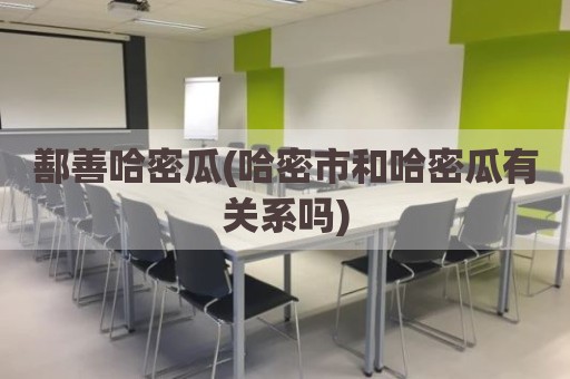 鄯善哈密瓜(哈密市和哈密瓜有关系吗)