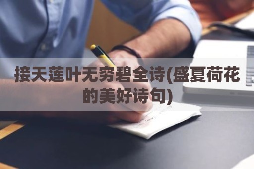 接天莲叶无穷碧全诗(盛夏荷花的美好诗句)