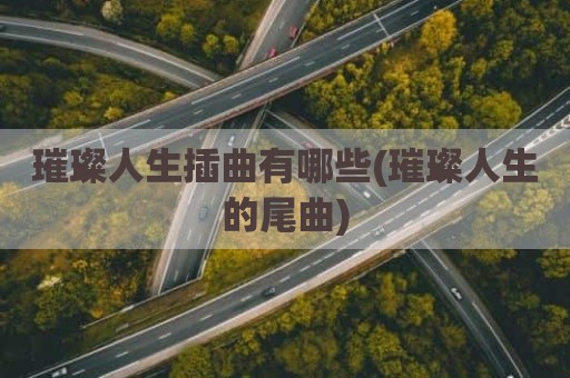 璀璨人生插曲有哪些(璀璨人生的尾曲)