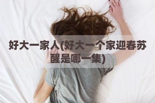 好大一家人(好大一个家迎春苏醒是哪一集)