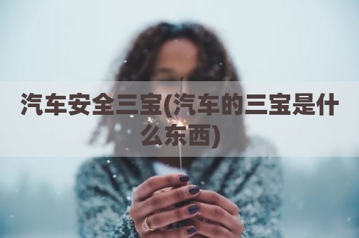 汽车安全三宝(汽车的三宝是什么东西)