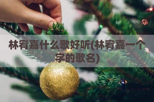 林宥嘉什么歌好听(林宥嘉一个字的歌名)