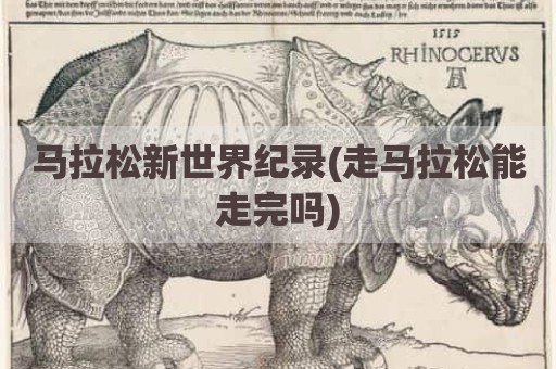 马拉松新世界纪录(走马拉松能走完吗)