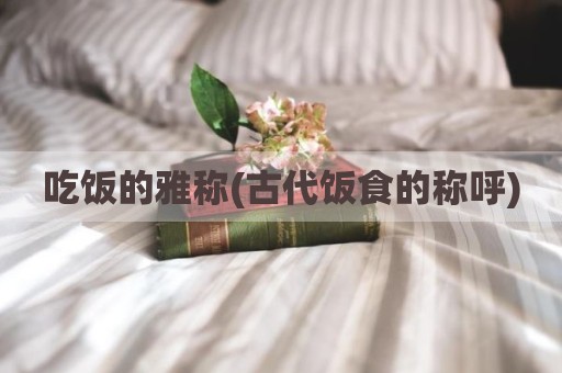 吃饭的雅称(古代饭食的称呼)