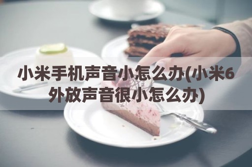 小米手机声音小怎么办(小米6外放声音很小怎么办)