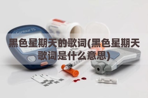 黑色星期天的歌词(黑色星期天歌词是什么意思)
