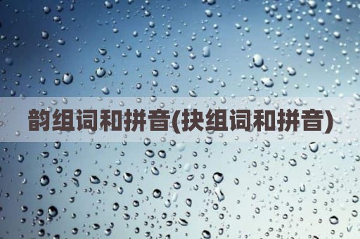 韵组词和拼音(抉组词和拼音)