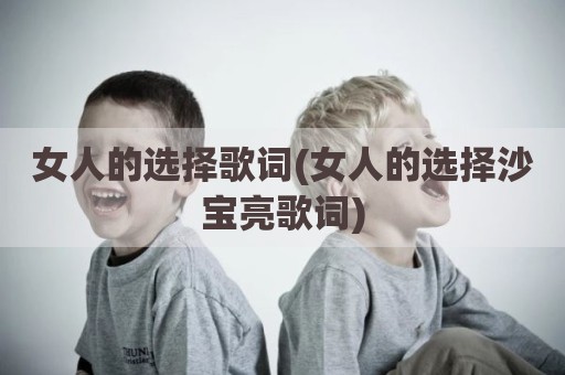 女人的选择歌词(女人的选择沙宝亮歌词)