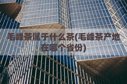 毛峰茶属于什么茶(毛峰茶产地在哪个省份)