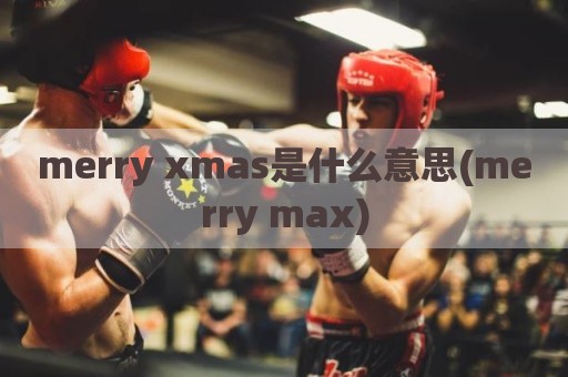 merry xmas是什么意思(merry max)