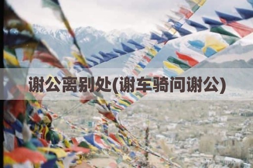 谢公离别处(谢车骑问谢公)