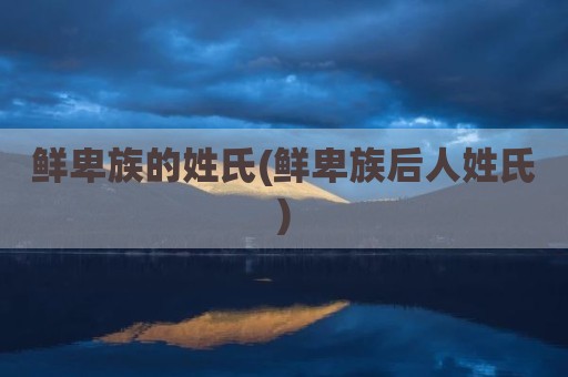 鲜卑族的姓氏(鲜卑族后人姓氏)