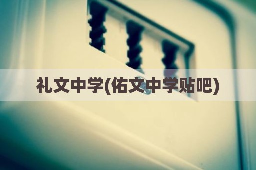 礼文中学(佑文中学贴吧)