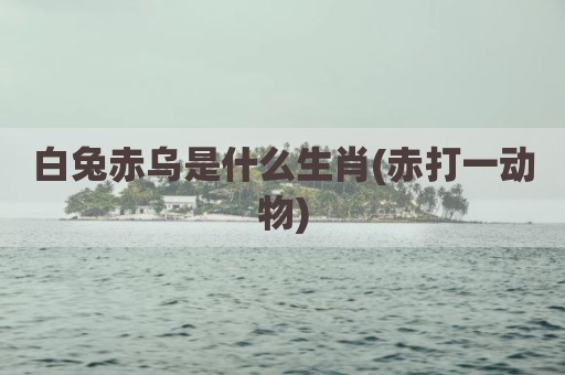 白兔赤乌是什么生肖(赤打一动物)
