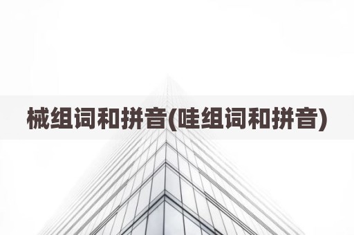 械组词和拼音(哇组词和拼音)