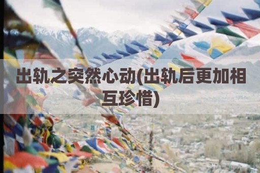 出轨之突然心动(出轨后更加相互珍惜)