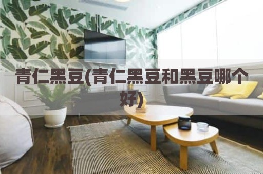 青仁黑豆(青仁黑豆和黑豆哪个好)