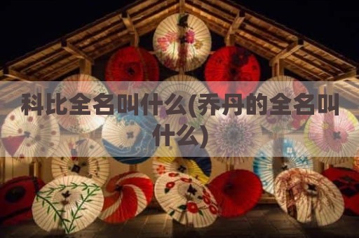 科比全名叫什么(乔丹的全名叫什么)