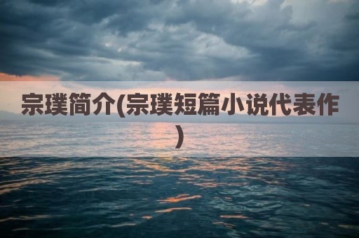 宗璞简介(宗璞短篇小说代表作)