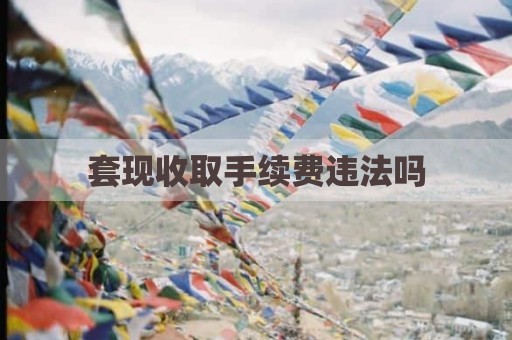 套现收取手续费违法吗
