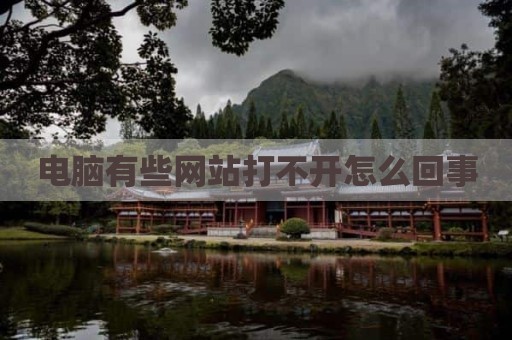 电脑有些网站打不开怎么回事