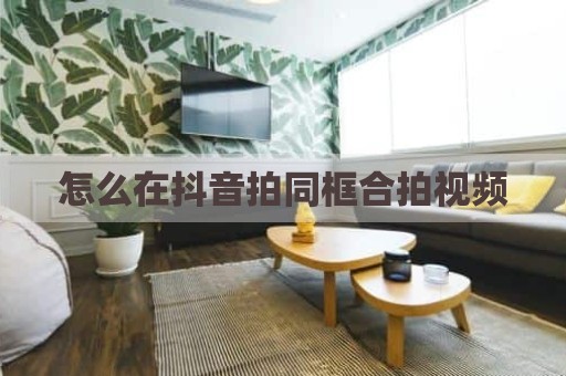 怎么在抖音拍同框合拍视频