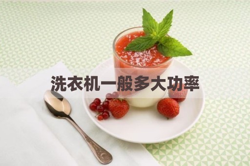 洗衣机一般多大功率