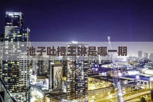 池子吐槽王琳是哪一期