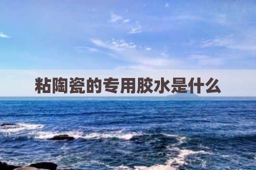 粘陶瓷的专用胶水是什么