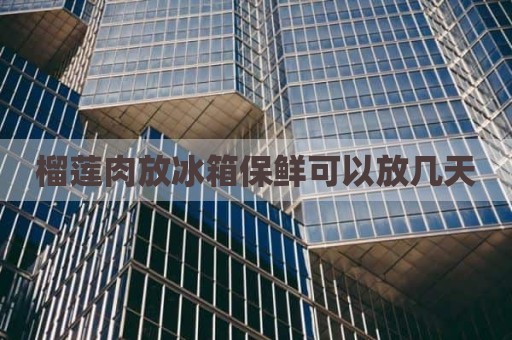 榴莲肉放冰箱保鲜可以放几天